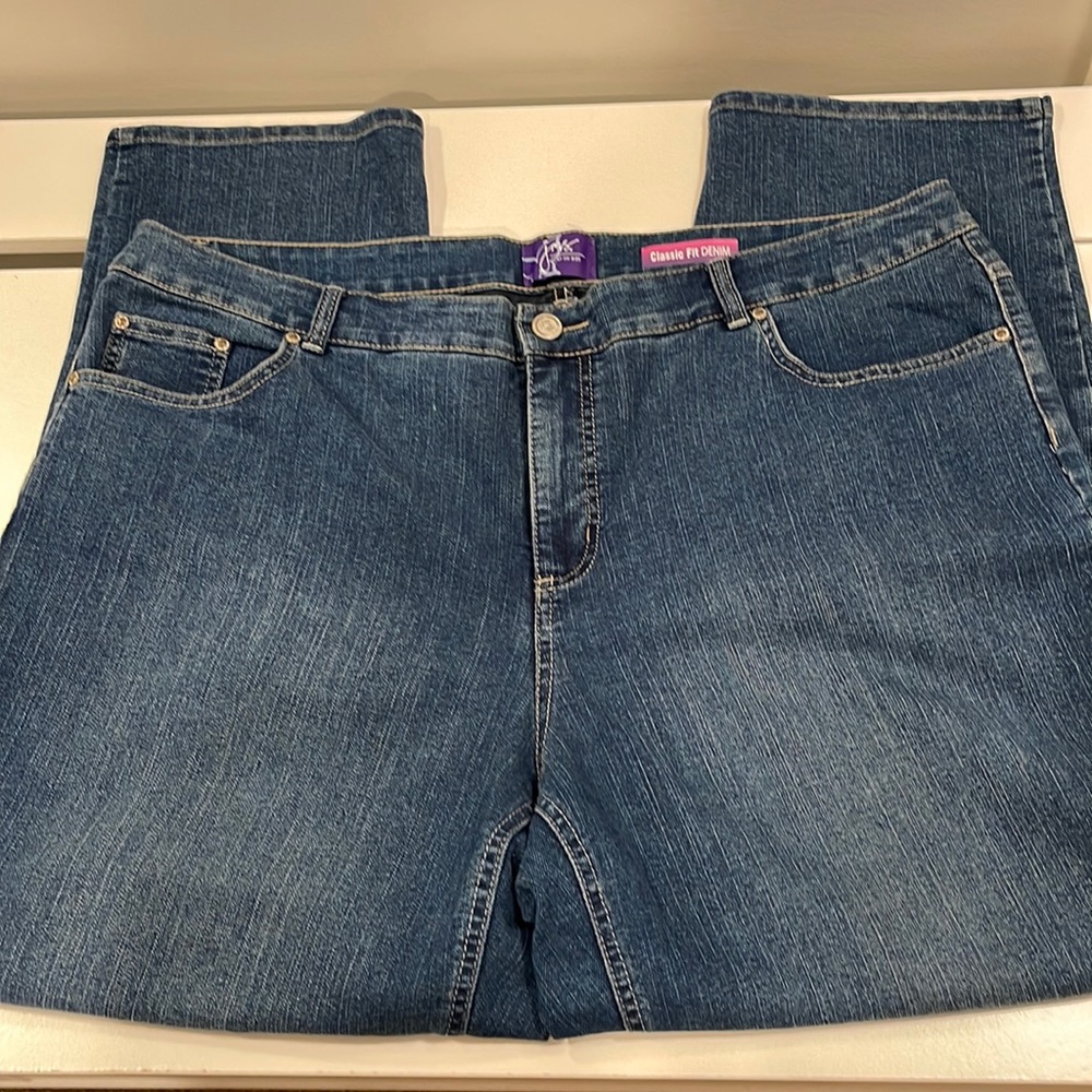 NWOT Just My Size medium wash women’s plus size jeans size  22 short